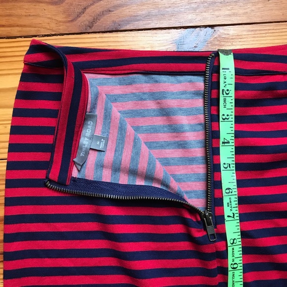 Tinley Road Red and Navy Striped Skirt, EUC, M - Picture 10 of 11